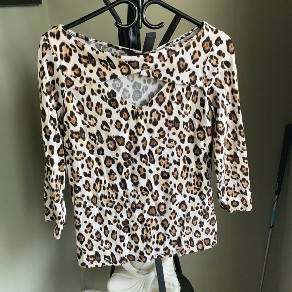 Guess animal print top